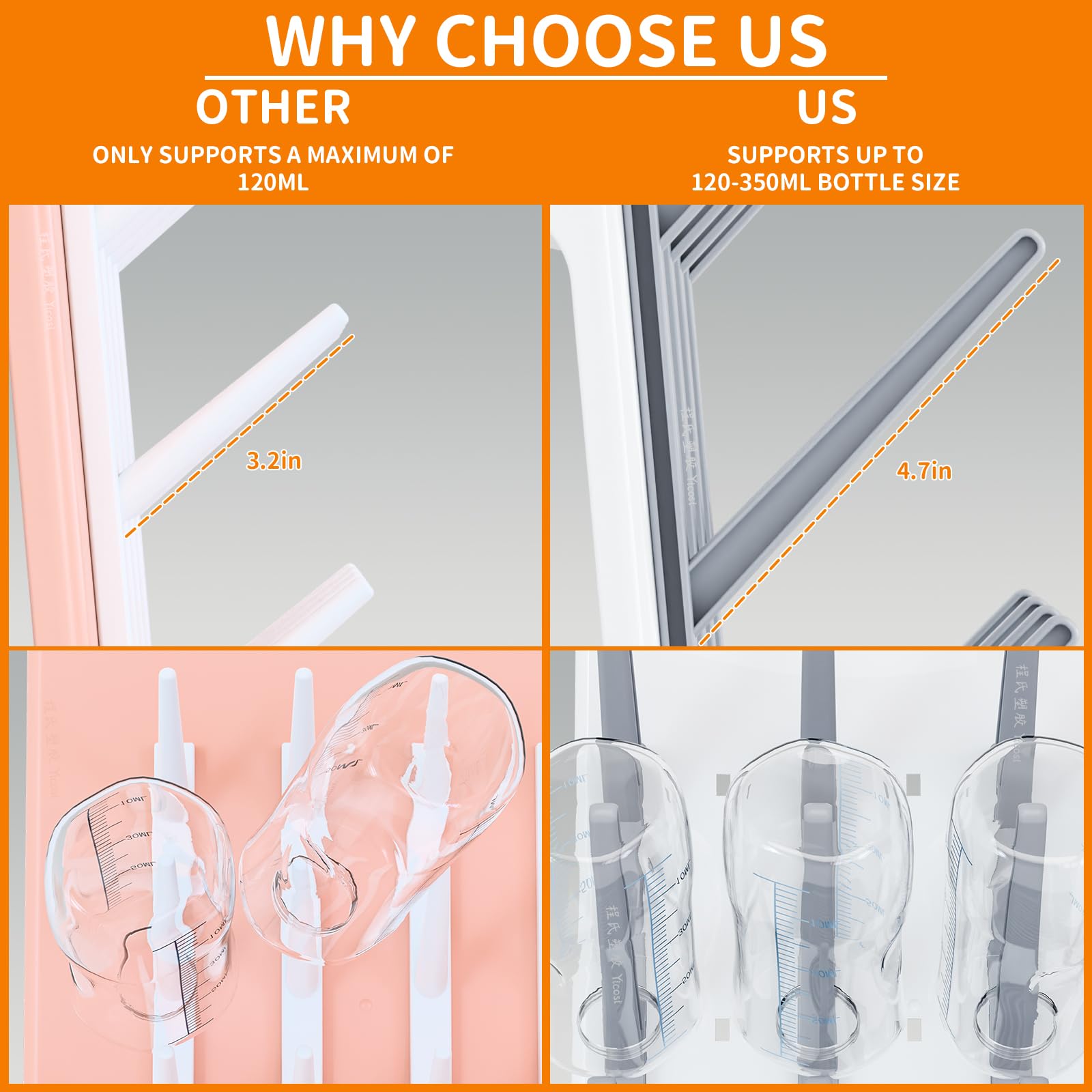 SuoXing tilt-bracket design allowing water to slide off efficiently
