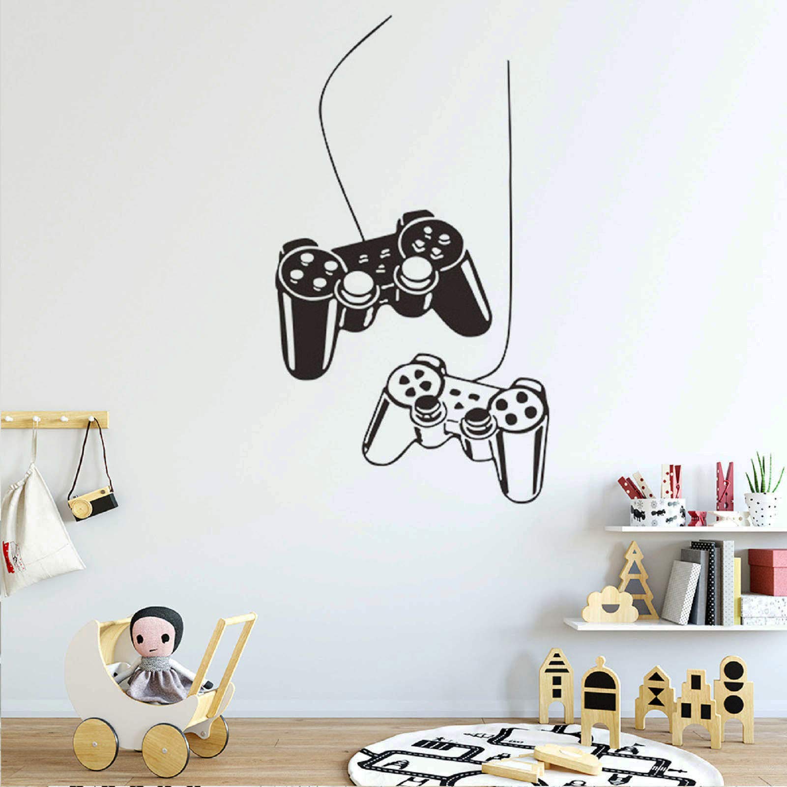 SUPANT game stickers game-pad accents brighten gaming corners with colorful wall art.