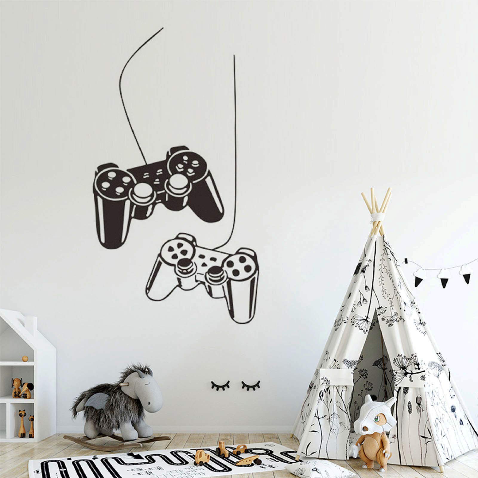 SUPANT game stickers vinyl mural set adds durable decor for ongoing playtime.