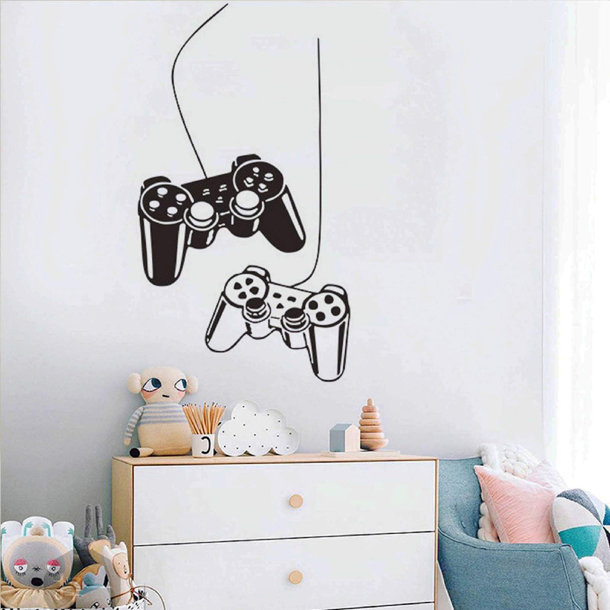 SUPANT game stickers wall decal for dance room, quick decor upgrade for kids.