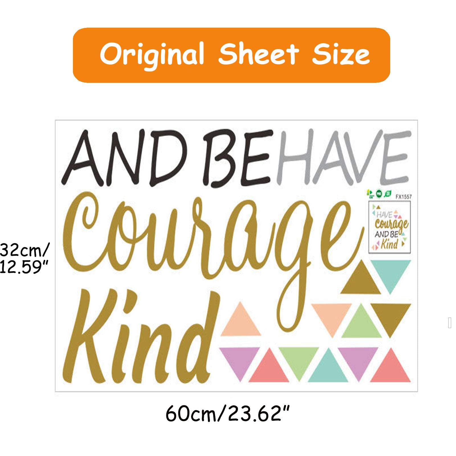 SUPANT wall decal close-up shows crisp text for daily motivation