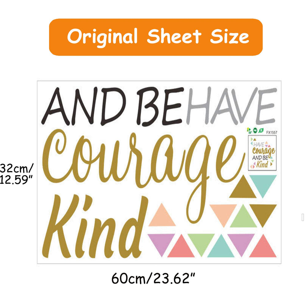 SUPANT wall decal close-up shows crisp text for daily motivation