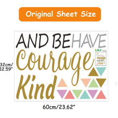 SUPANT wall decal close-up shows crisp text for daily motivation