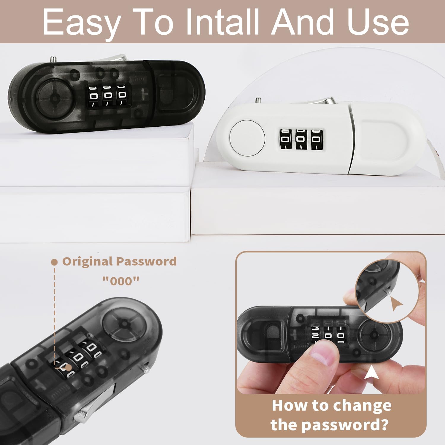 Supeacce travel-friendly lock for kitchen use demonstrates portable safety on the go.