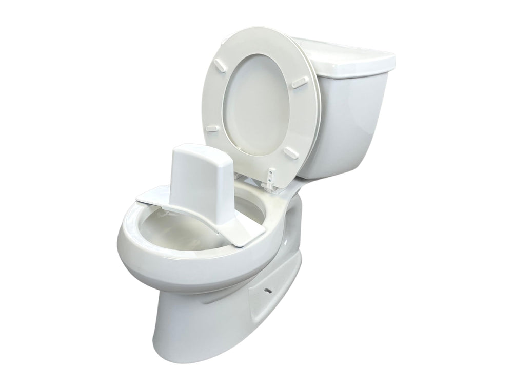Super Potty Trainer child sits securely on the trainer