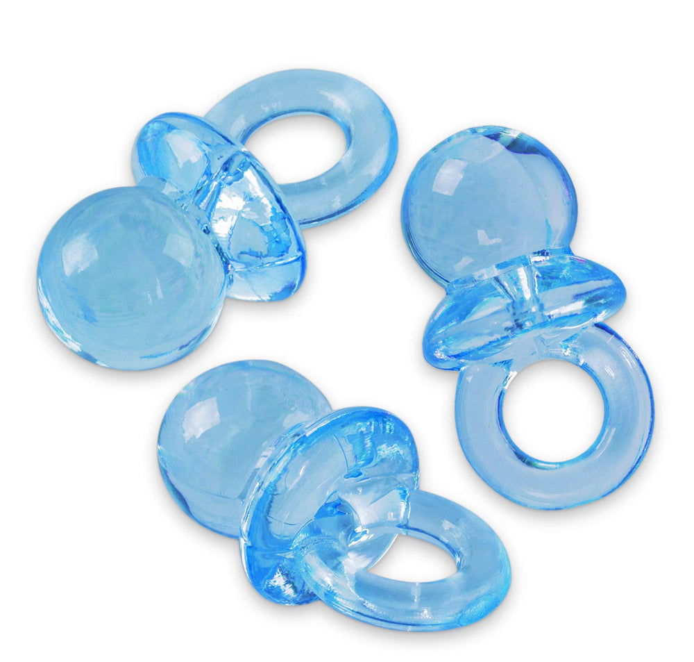 Super Z Outlet blue mini pacifier cake topper adds whimsy to desserts