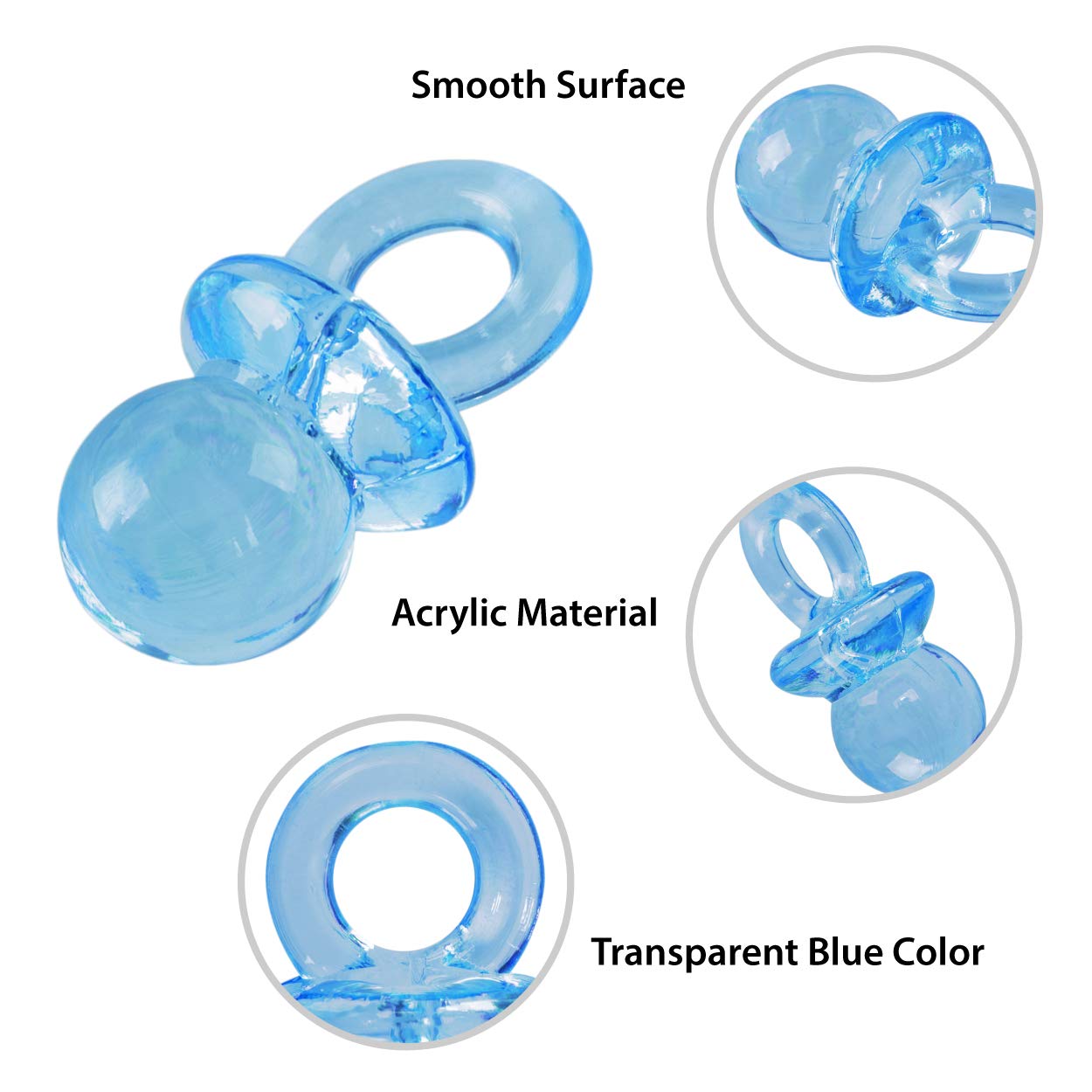 Super Z Outlet blue mini pacifier filler for gift bags and jars
