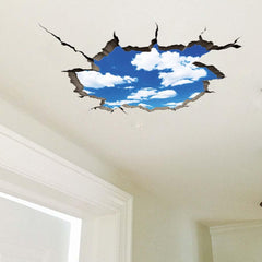 SUPERDANT 3D Break Sky wall sticker clouds add a playful cloud illusion to kids' rooms.