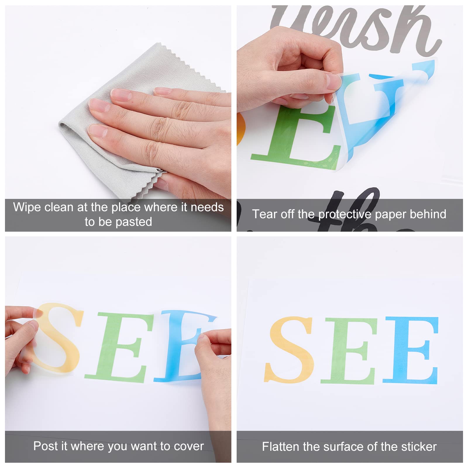 SUPERDANT Adhesive details of Blue Ocean Waves stickers allow easy removal without residue.