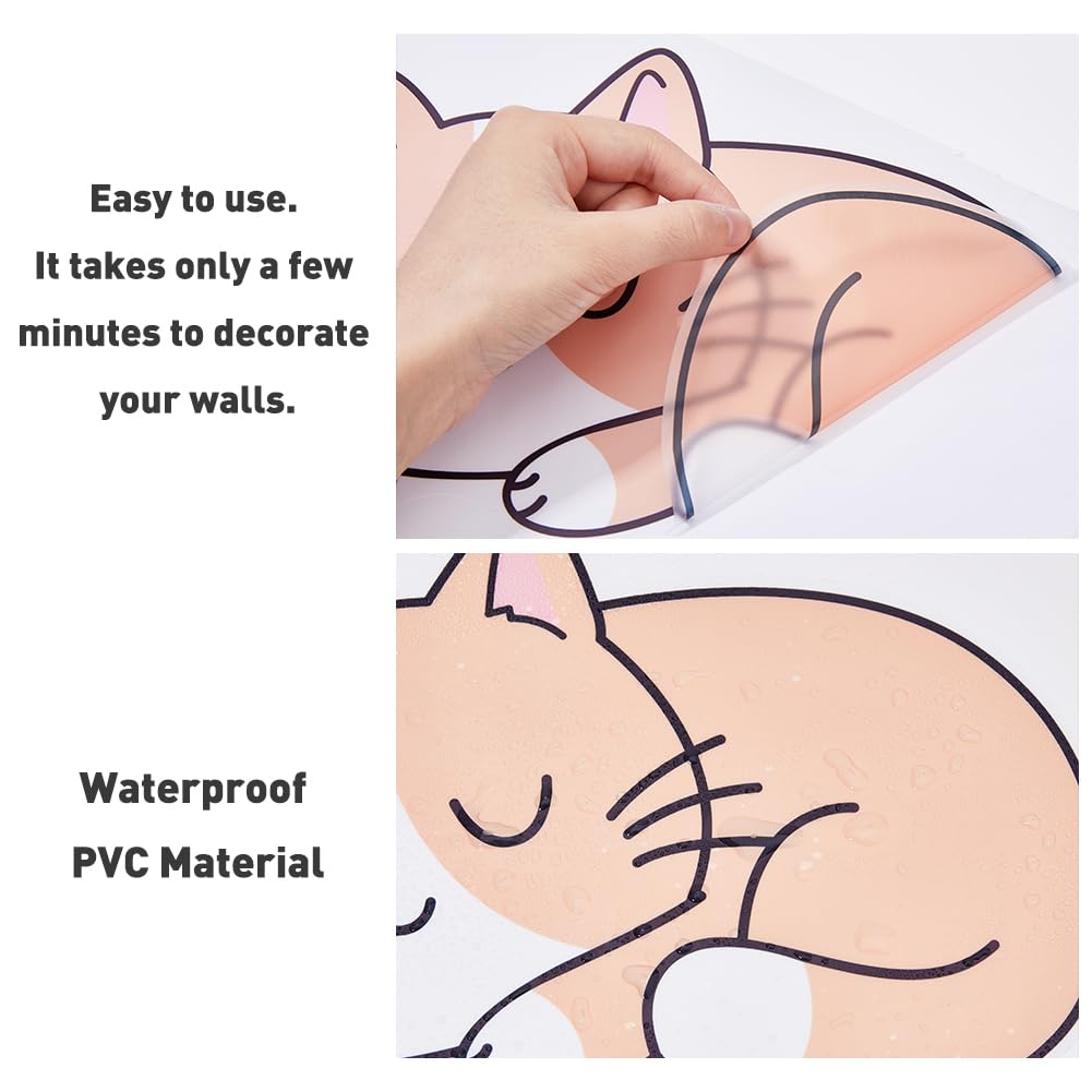 SUPERDANT peel-and-stick wall sticker is quick to install on smooth walls.