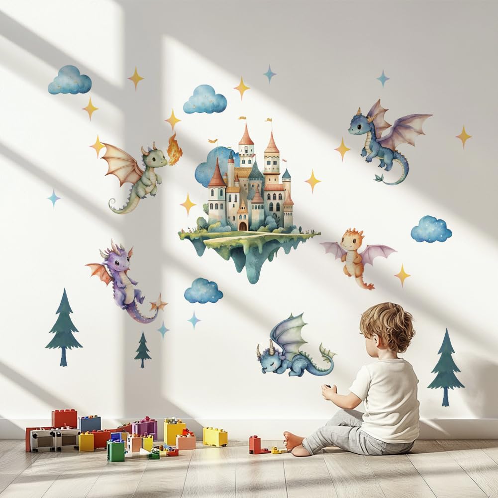 SUPERDANT three-sheet wall sticker set enabling immersive scenes