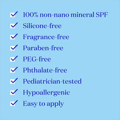 Supergoop Sunnyscreen kid-application captures gentle spray for toddlers' sensitive skin.