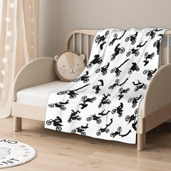 SUPERICH 40x30 inches blanket on couch demonstrates versatile size for pets and infants.