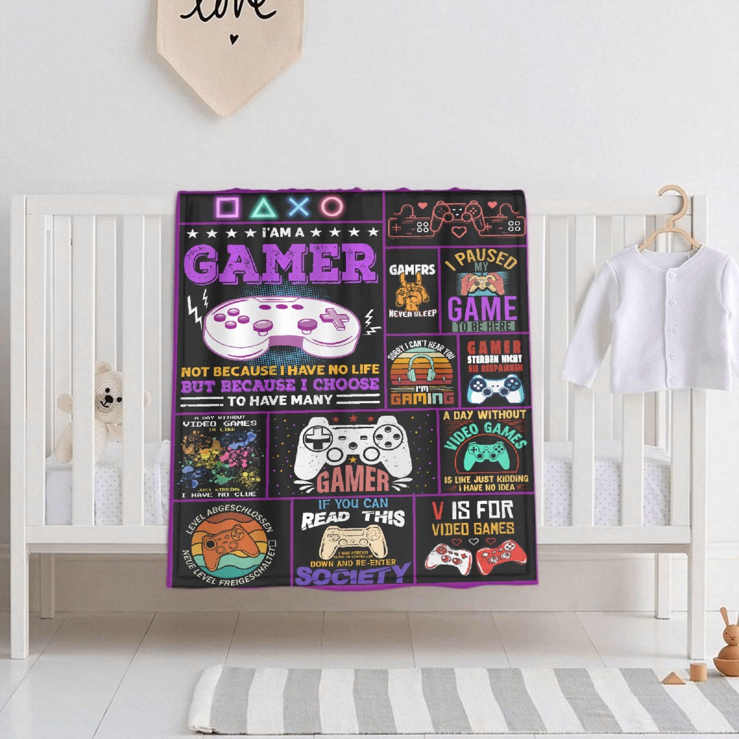 SUPERICH Gamer Gifts swaddle with puppy for gentle pet warmth