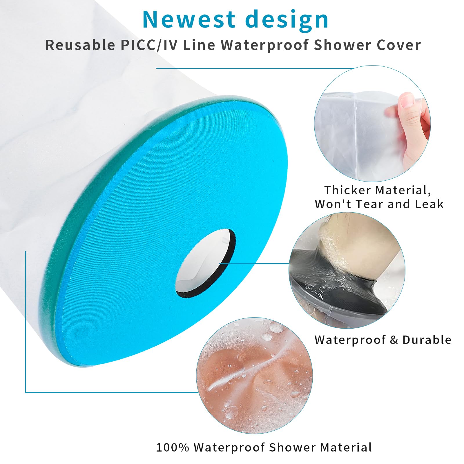 SUPERNIGHT cast cover dry shower use emphasized with hinge-free design and comfort.