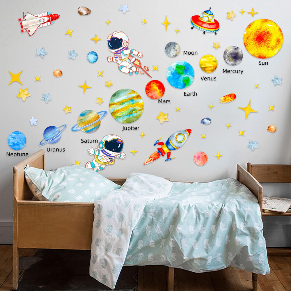 Suplanet space astronaut wall sticker invites space exploration on doors or walls