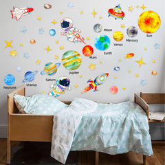 Suplanet space astronaut wall sticker invites space exploration on doors or walls
