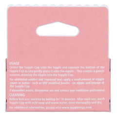 Supple Cups size 4 fit shown for comfortable, effective latching.