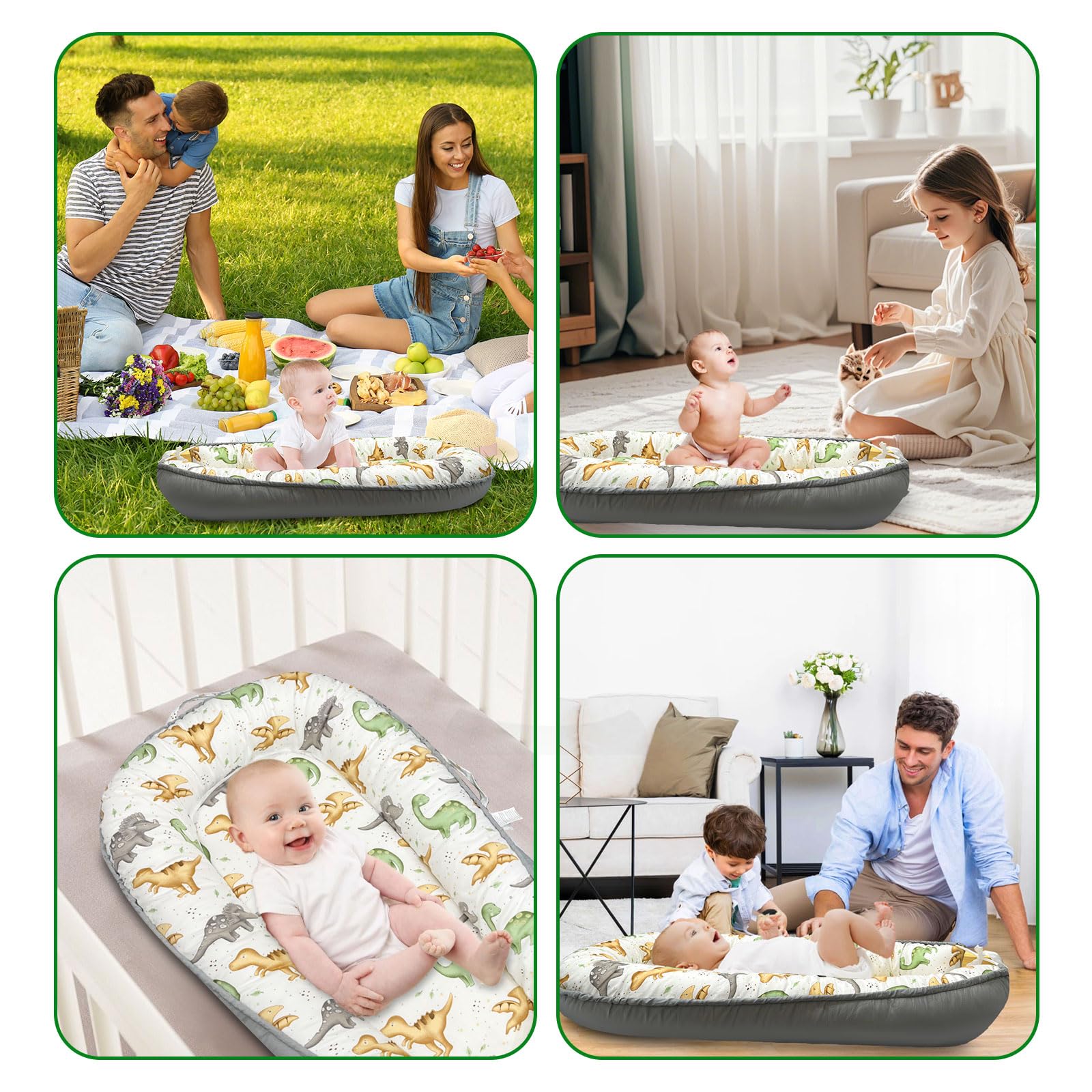 SUPRBIRD Baby Lounger weight 3lbs supports easy carrying and on-the-go comfort.