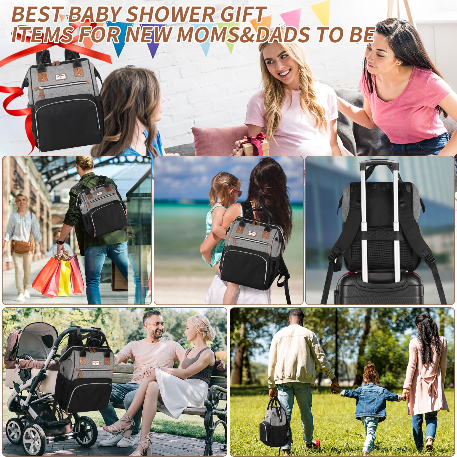 SUPROMOMI diaper bag hand-wash care for easy cleaning