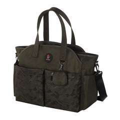 SUPROMOMI Diaper Tote front pocket view for quick-access essentials on the go.