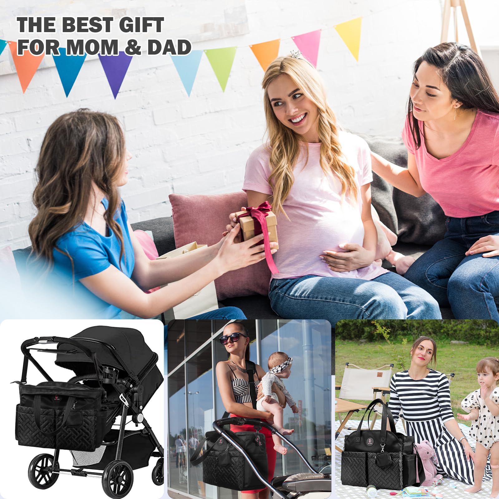 SUPROMOMI diaper tote hospital-delivery-ready configuration for mom and newborns