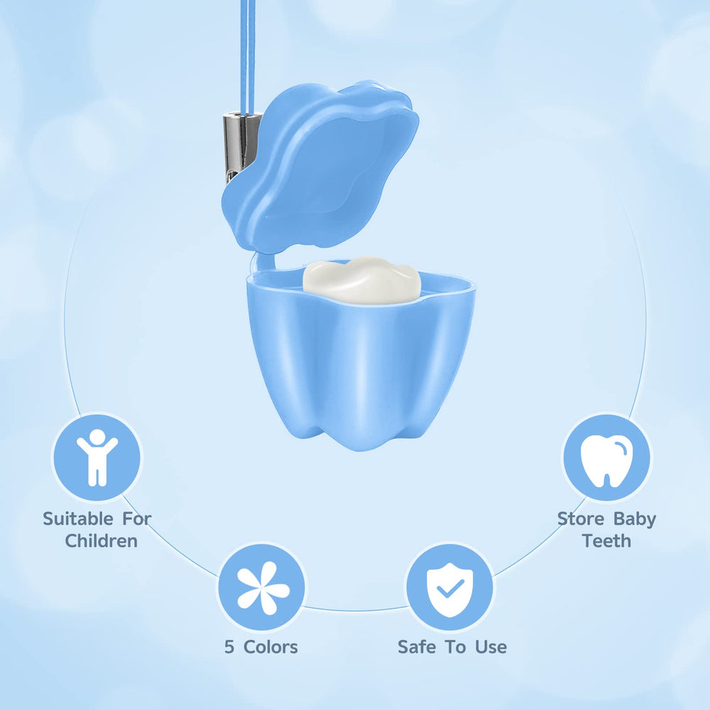 SUPVOX baby teeth storage box compact size for easy handling and on the go storage.