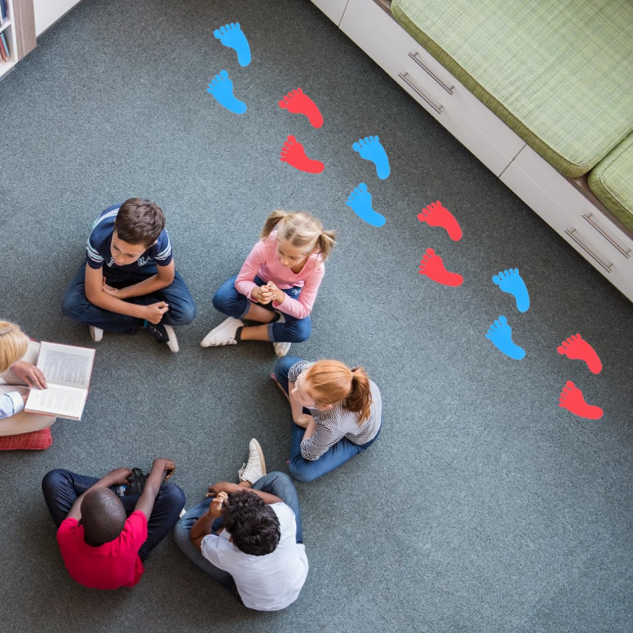 SUPVOX teacher-friendly pathways guide lining up and movement.
