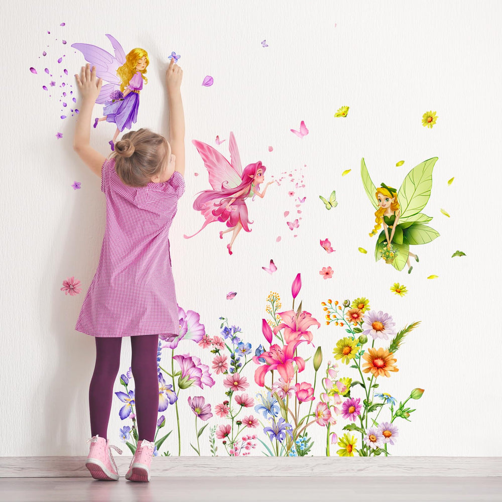 Supzone Flower Fairy decals brighten nurseries with removable, durable color accents