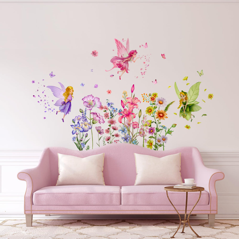 Supzone Flower Fairy decals come on three sheets for versatile layouts