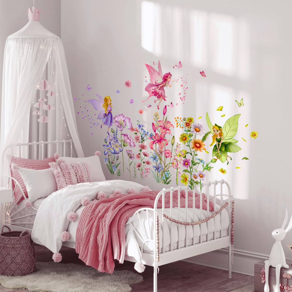 Supzone Flower Fairy decals are waterproof, suited for bathrooms and damp spaces