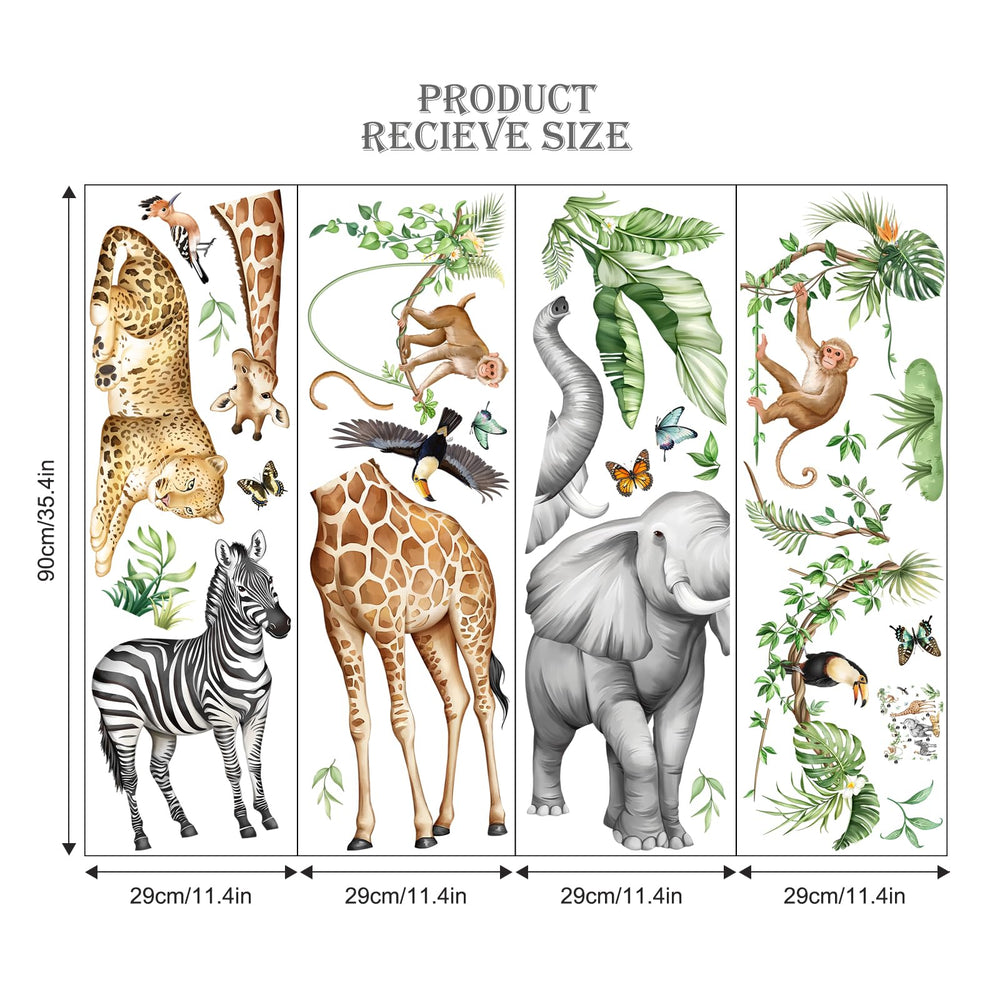 Supzone Jungle Safari monkey wall decal invites joyful storytelling
