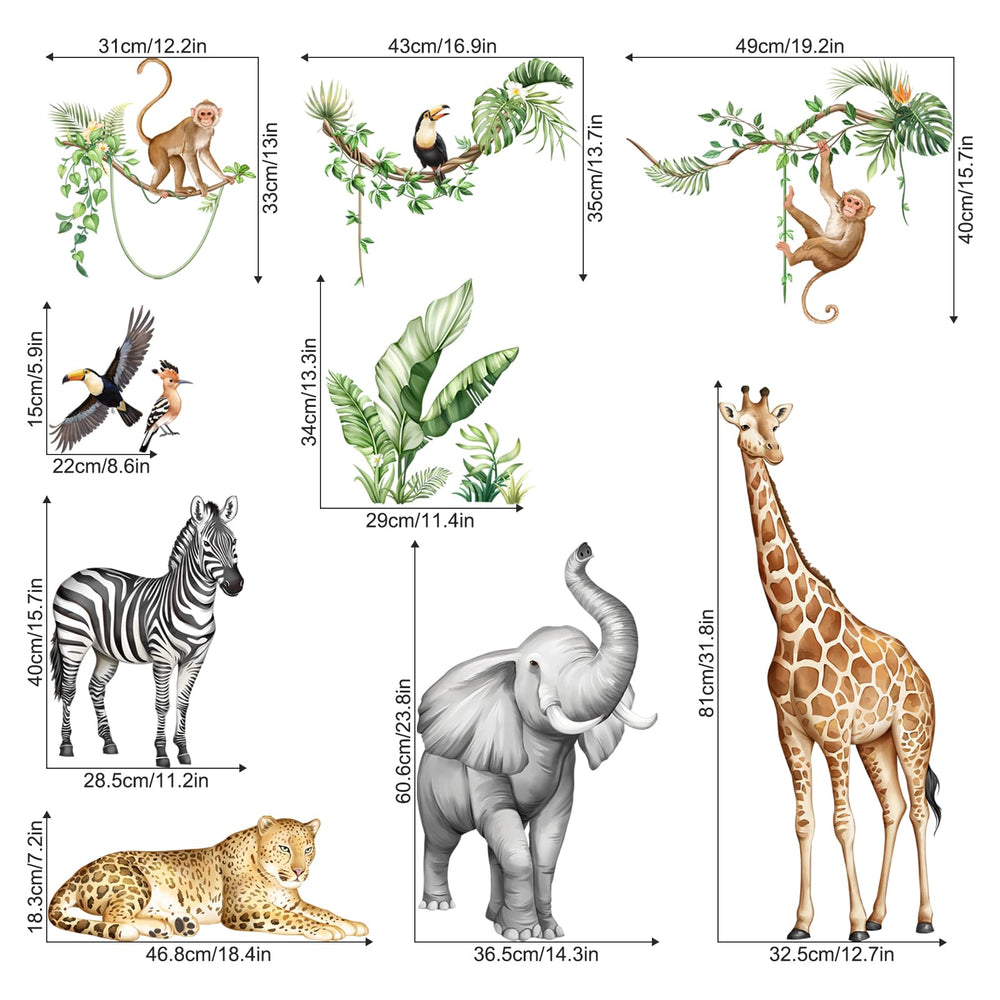 Supzone Jungle Safari zebra wall decal adds dynamic color to a classroom