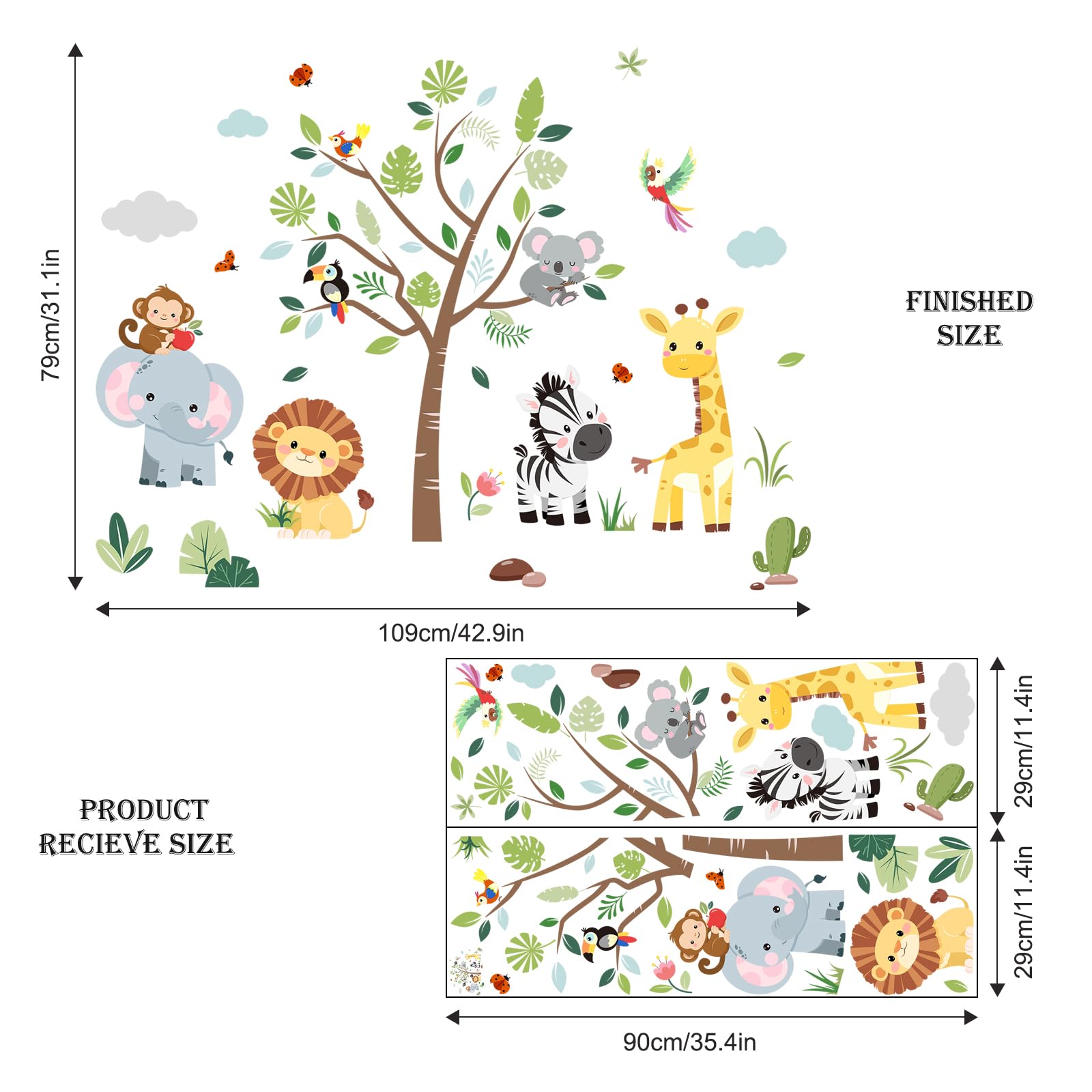 Supzone kid room decor removable wall decals—simple updates without mess