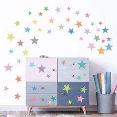 Supzone nursery decor stars on wall for imaginative room design.