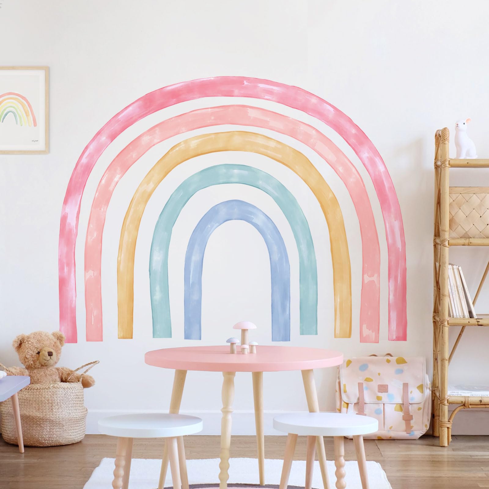 Supzone rainbow wall mural brightens classrooms and learning spaces