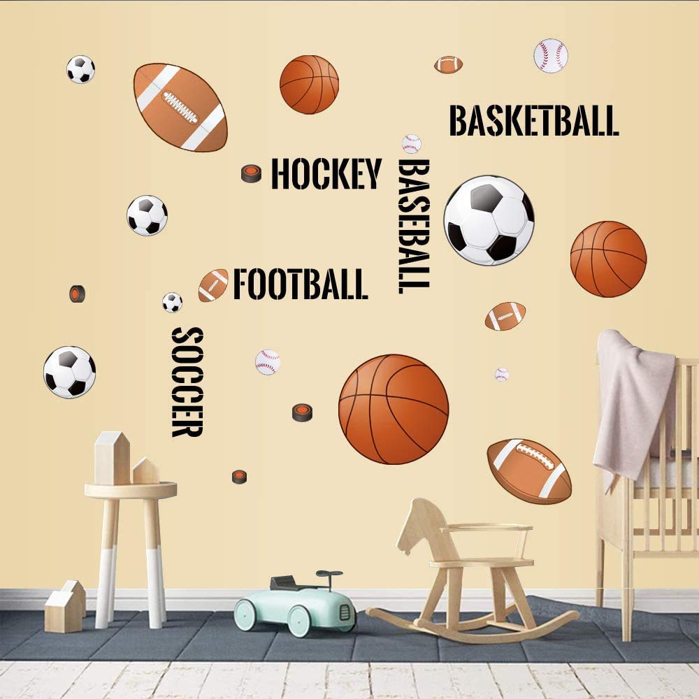 Supzone baseball decal helps create dynamic sports-themed learning and play area
