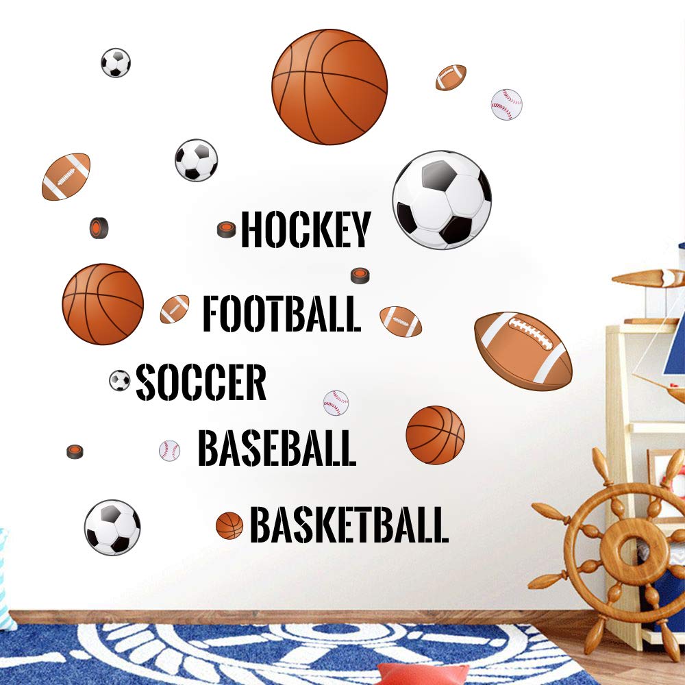 Supzone football decal adds action-ready wall decor for game-day imagination