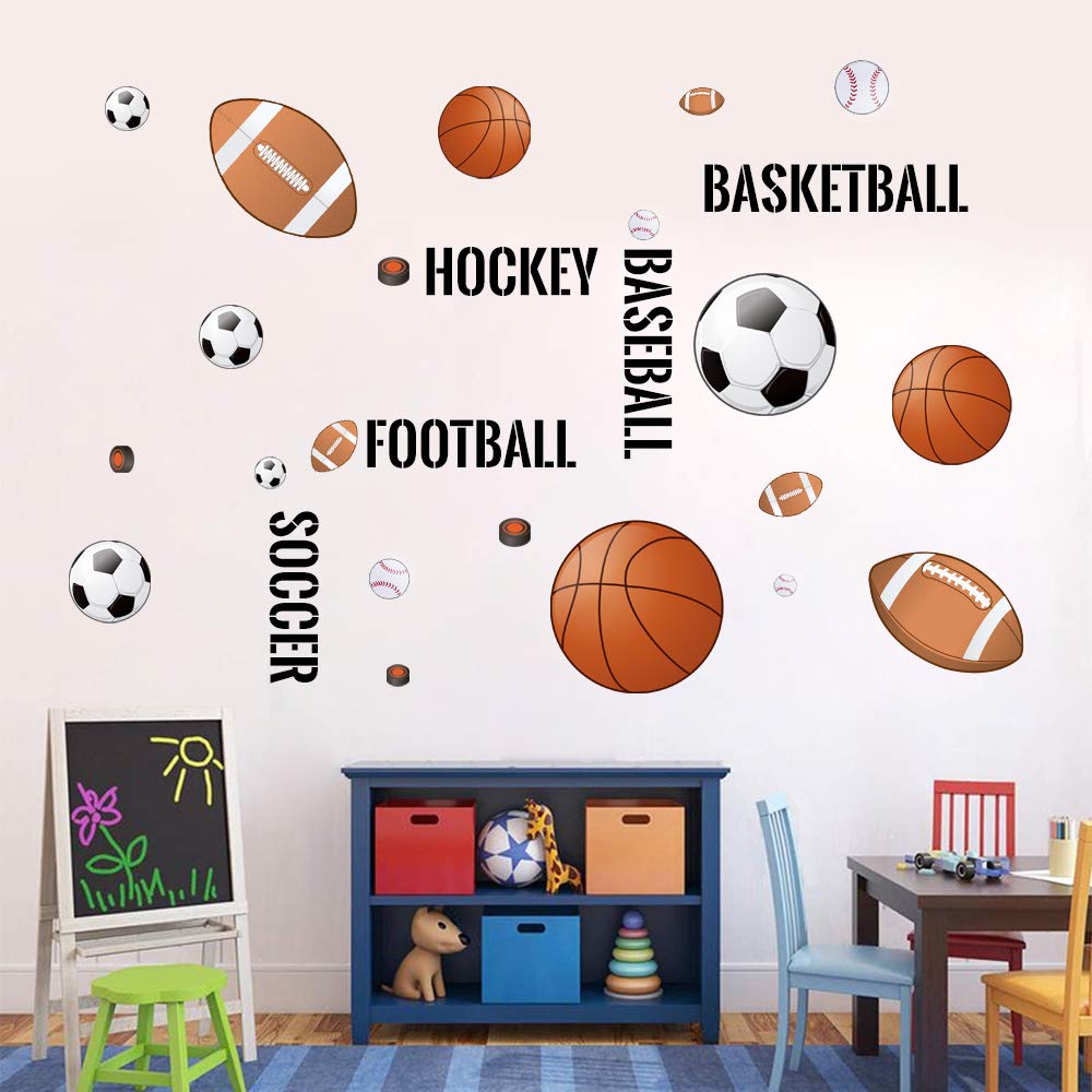 Supzone playroom wall decor kit and stickers for quick, loss-free updates