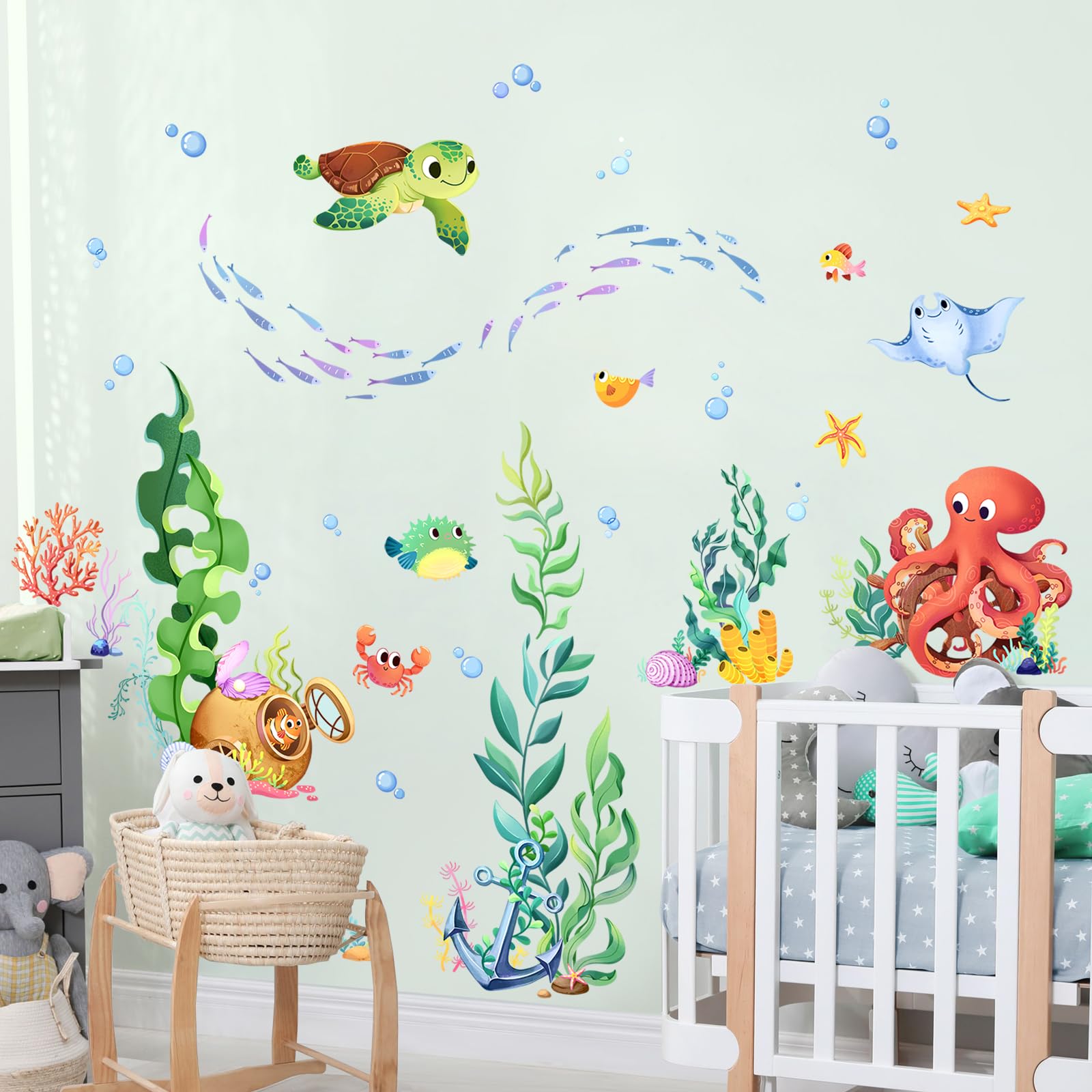 Supzone Under The Sea decals are easy to apply on smooth surfaces with no residue.