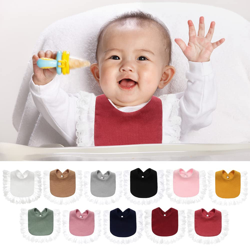 Surakey green bandana bib covers clothes to reduce outfit changes