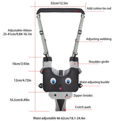 Surakey Penguin walker harness padding detail emphasizes soft cotton padding for comfort
