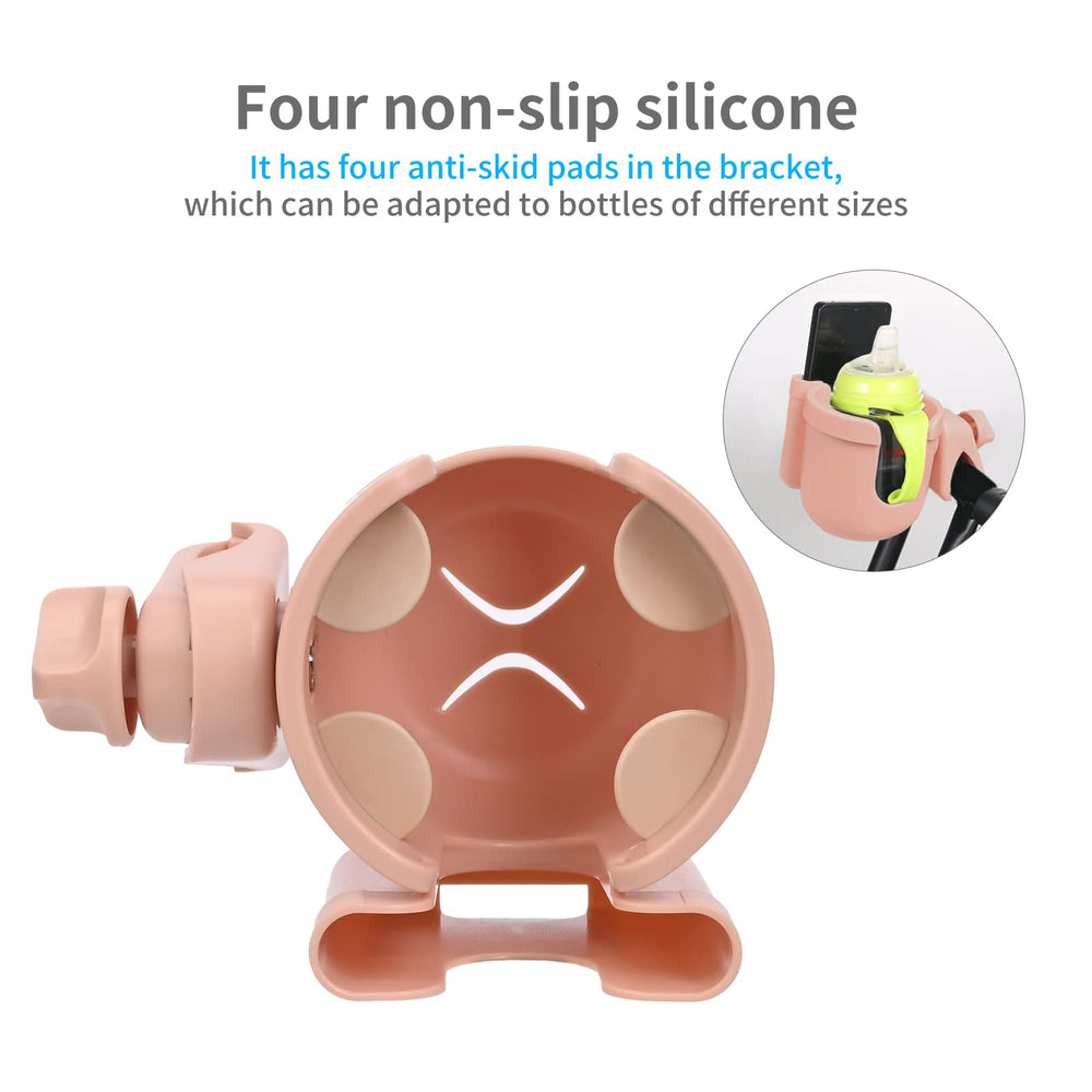 Suranew adjustable cup holder on various stroller models with tool-free installation