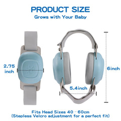 SURAVO Baby Earmuffs showing soft padding for gentle comfort