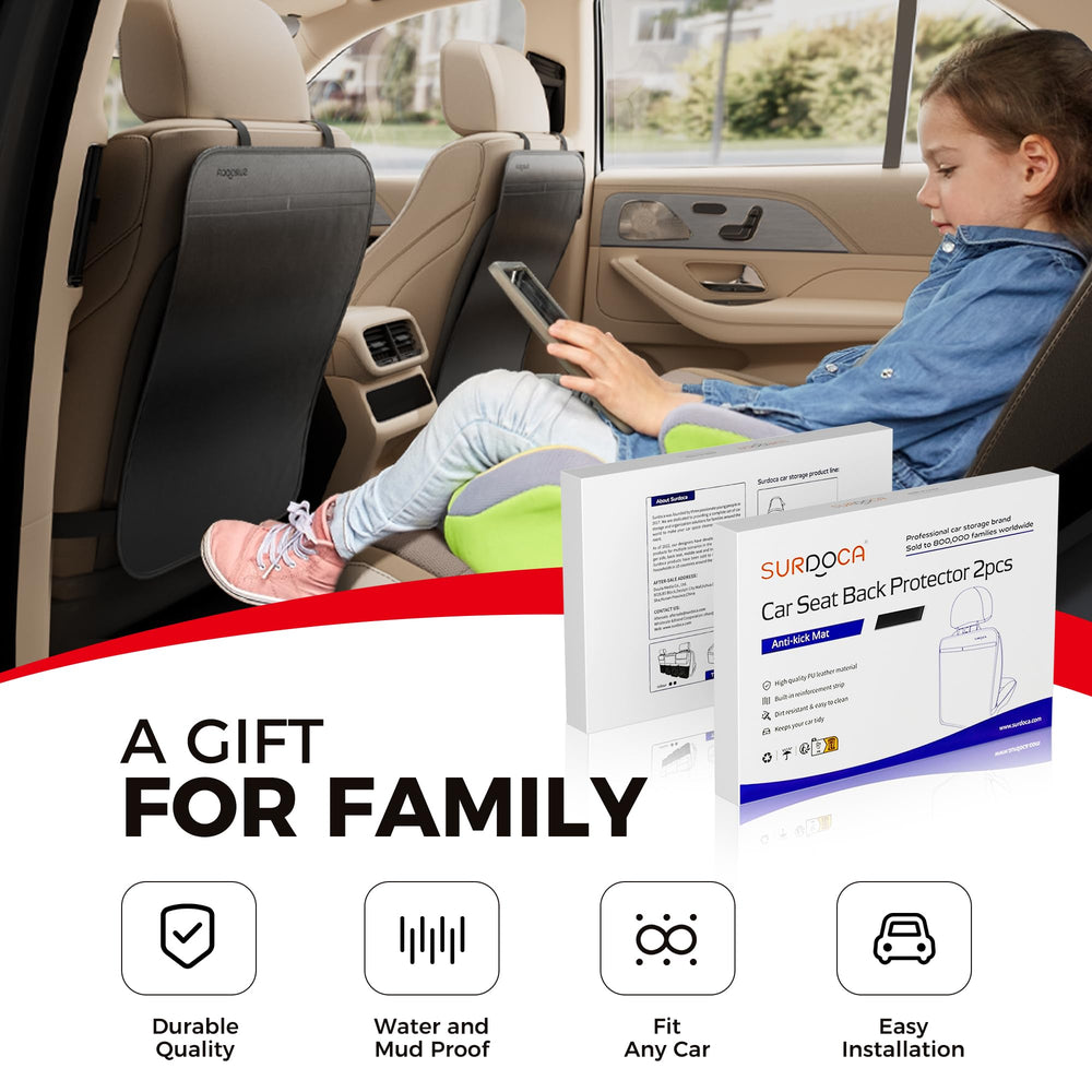 SURDOCA second-generation design adapts to different car seats for a secure fit.
