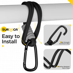 SURDOCA heavy-duty aluminium clip endures daily use without deformation