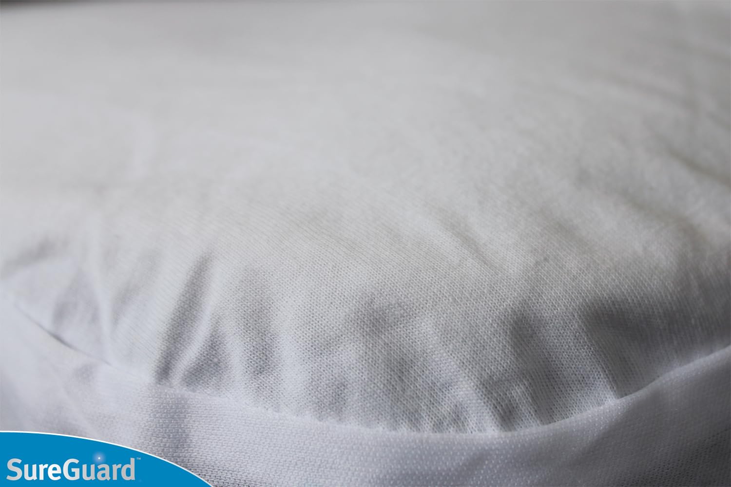 SureGuard mattress protector demonstrates 100% waterproof protection against accidents.