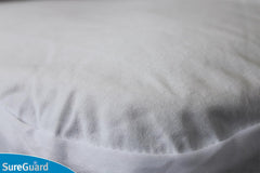 SureGuard mattress protector demonstrates 100% waterproof protection against accidents.