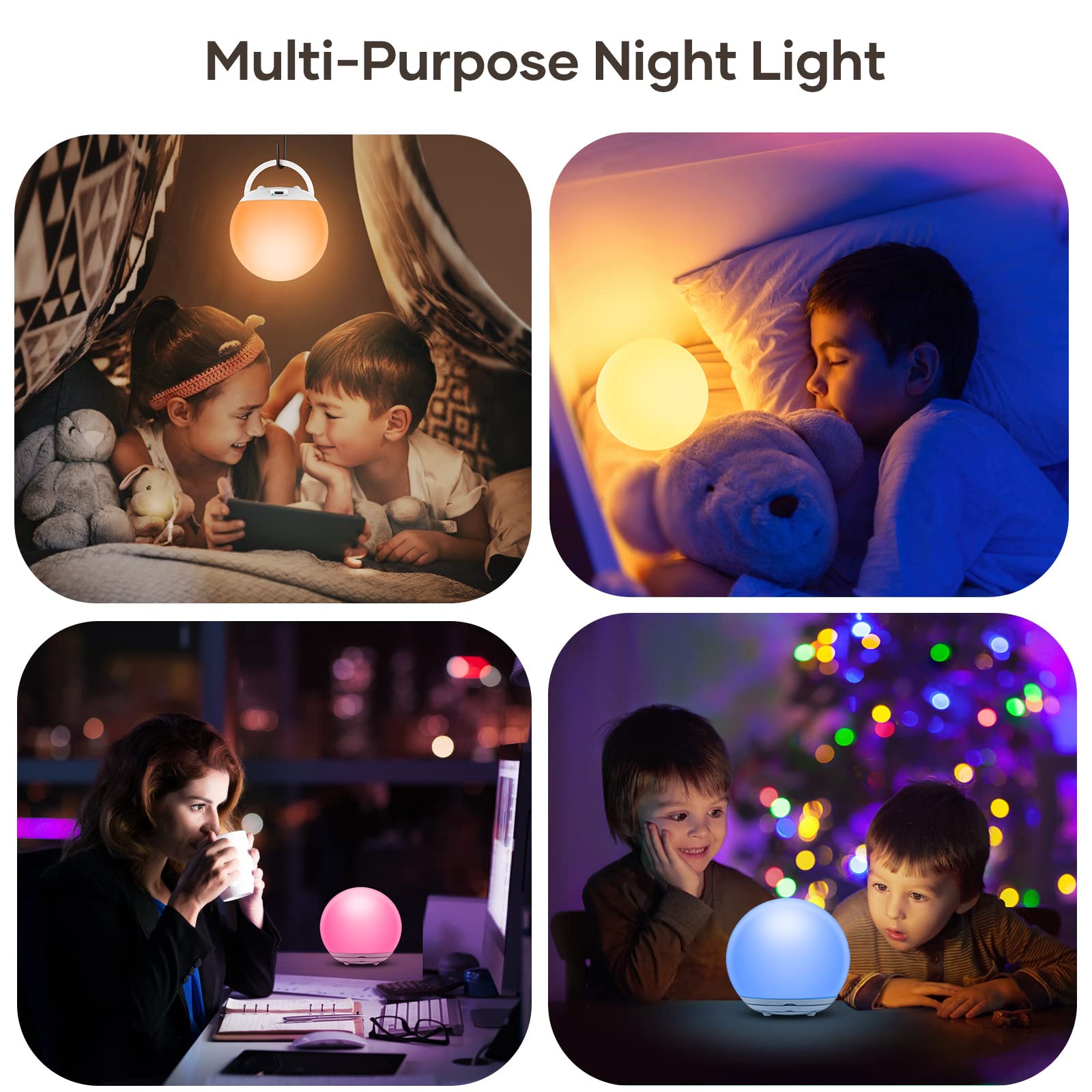 Suright Night Light timer feature highlighting auto-off for energy saving