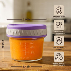 Sursip jar with silicone seal for airtight freshness.